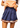 SAMPLE - Navy with Orange and White Stripe Pleat Skort