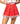 SAMPLE - Red with Red and White Stripe Pleat Skort