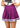 SAMPLE - Purple with Purple and White Stripe Pleat Skort