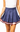 SAMPLE - Navy with Red and White Stripe Pleat Skort