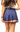SAMPLE - Navy with Red and White Stripe Pleat Skort