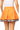 SAMPLE - Orange with Black and White Stripe Pleat Skort