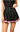 SAMPLE - Black with Red and White Stripe Pleat Skort