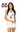 Licensed Sample - Miss State Cow Bell White V Neck Striped Cuff Sweater Vest Dress