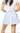 SAMPLE - Light Blue & White Jeweled Pleat Skirt