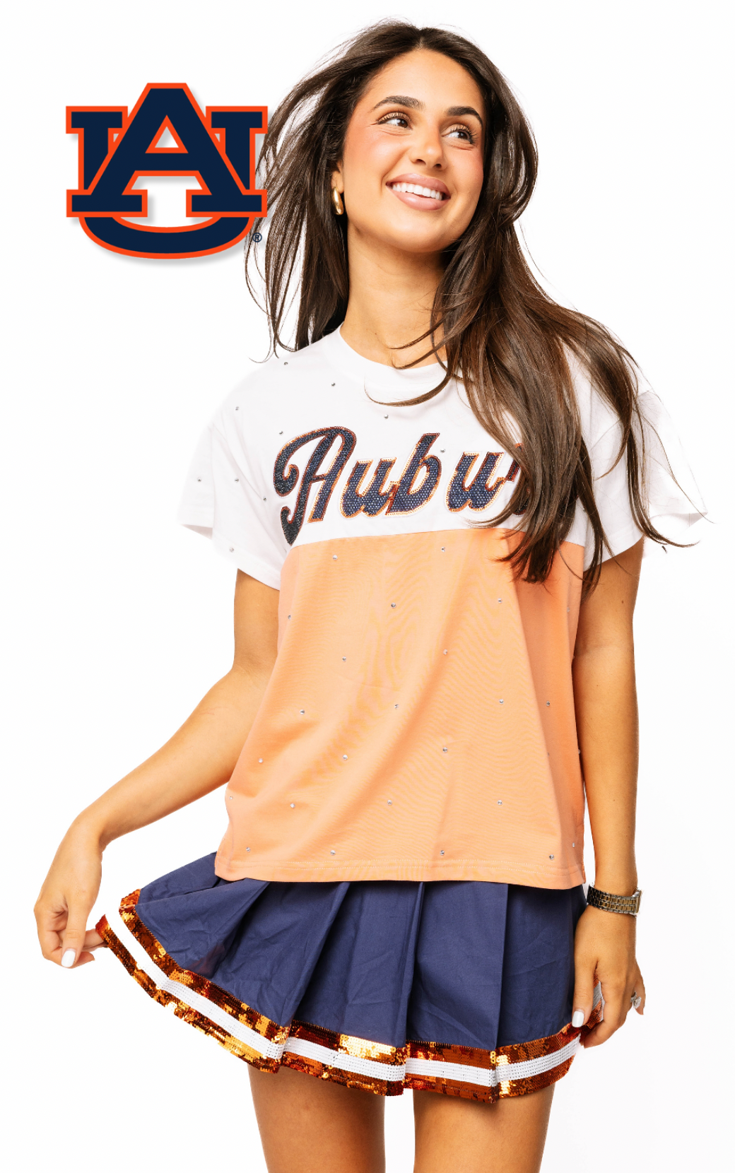 Licensed Sample - Auburn Pastel Two Tone Tee