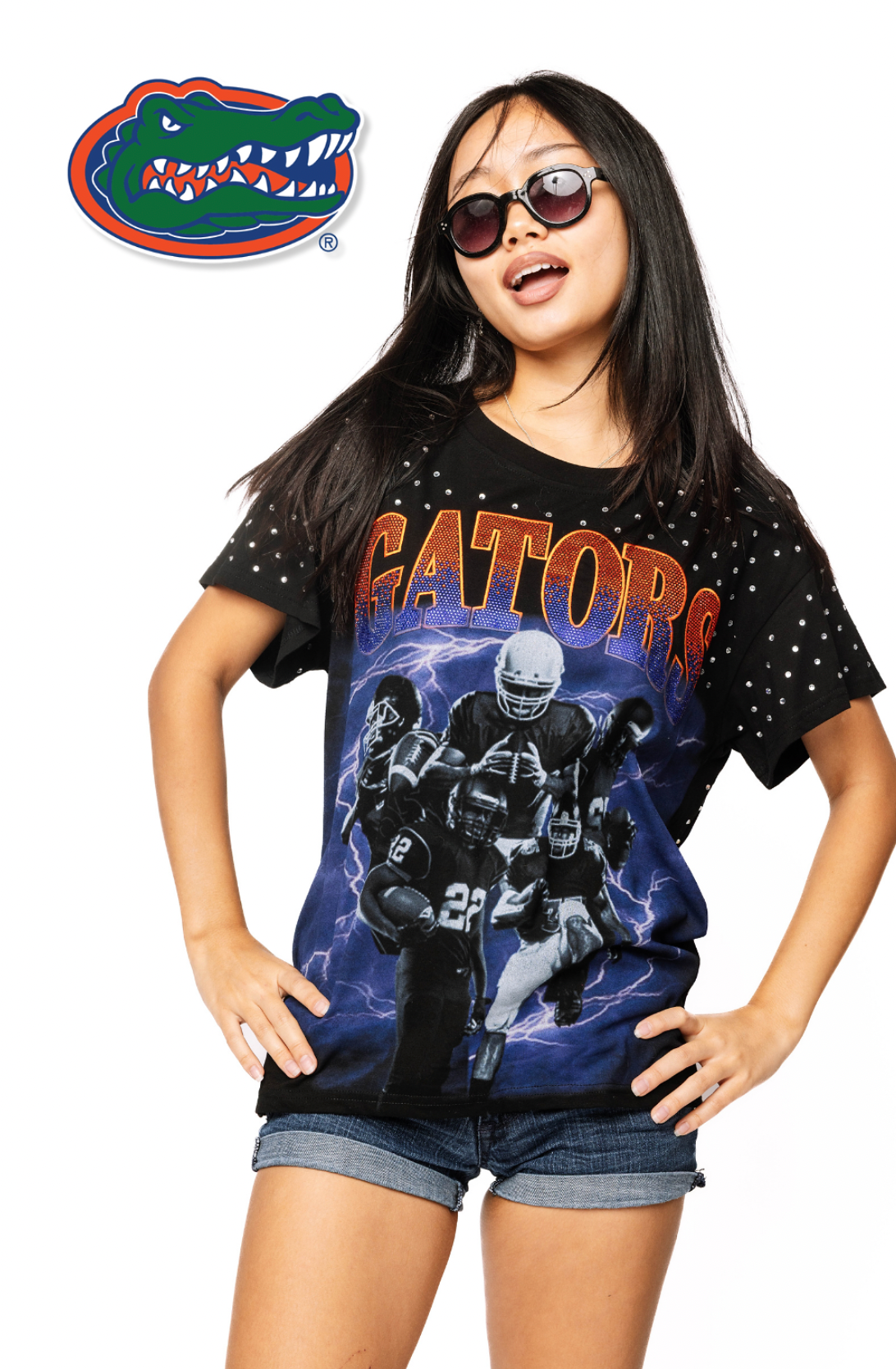 Licensed Sample - Florida Vintage Football Player Graphic Tee