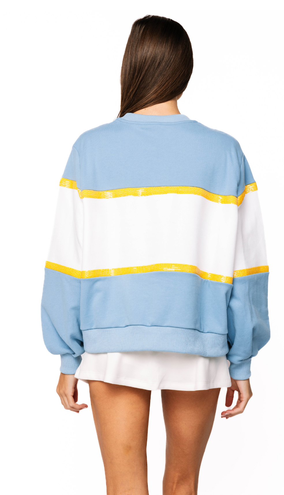 Licensed Sample - 'SUBR' Colorblock Jewel Letter Sweatshirt