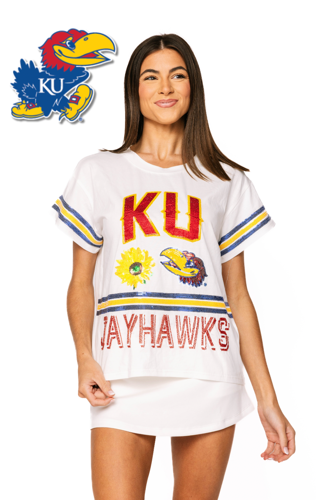 Licensed Sample - Kansas Flower Mascot Tee