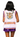 Licensed Sample - White, Purple & Orange Clemson Full Sequin Button Up Sweater Vest