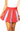 SAMPLE - Red and Powder Blue Jeweled Pleat Skirt