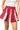 SAMPLE - Garnet and White Jeweled Pleat Skirt