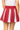 SAMPLE - Garnet and White Jeweled Pleat Skirt
