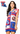 Licensed Sample - White, Red, and Blue LA Tech Icon Cardigan Tank Dress