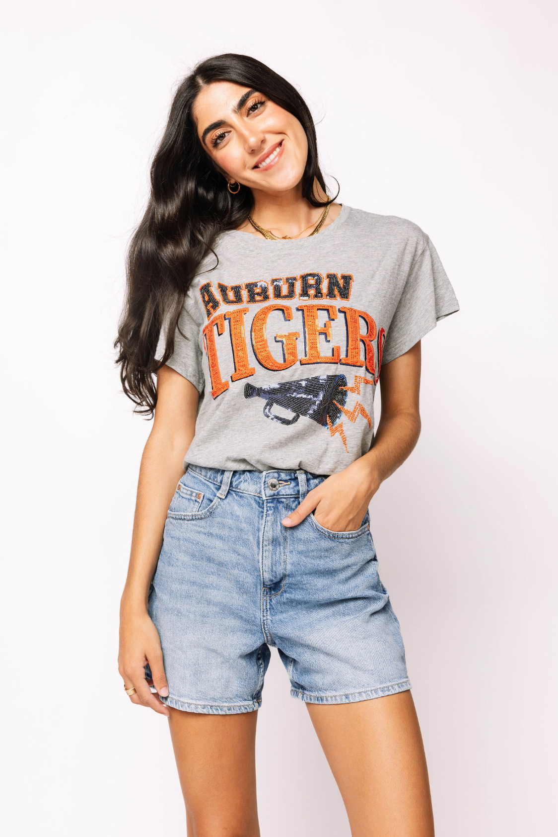 Licensed Sample - Auburn Megaphone and Icons Tee