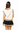 Licensed Sample - White, Black & Yellow Pearl 'M' V Neck Sweater Vest