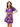 SAMPLE - Purple Scatter Corndog Tee Dress