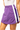 SAMPLE - Purple Sweatshirt Skort with White Sequin Side Stripe