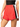 SAMPLE - Red Sweatshirt Shorts with White and Black Sequin Side Stripe