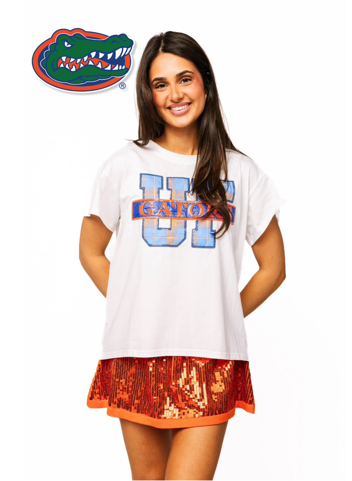 Licensed Sample - Florida Plaid Letter Tee