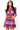 Licensed Sample - SMU Vintage Football Helmet Stripe Vest and Skirt Set