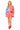 Blue & Red Colorblock USA Food Picnic Cotton Pleat Short