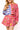 Blue & Red Colorblock USA Food Picnic Cotton Button Up Top