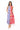 Blue & Red Colorblock USA Food Picnic Cotton Midi Tank Dress