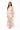 Sheer Beige Shell Long Sleeve Midi Coverup Dress