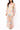 Sheer Beige Shell Long Sleeve Midi Coverup Dress