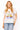White Multi Flower Sequin Sailboat Tee