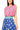 Colorblock Multi Polka Dot Cotton Bubble Top