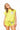 Lime Green QOS Card Logo Short with Multi Drawstring