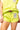 Lime Green QOS Card Logo Short with Multi Drawstring
