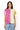 Multi Colorblock Polka Dot Tee