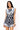 Navy & White Polka Dot Collar Tank