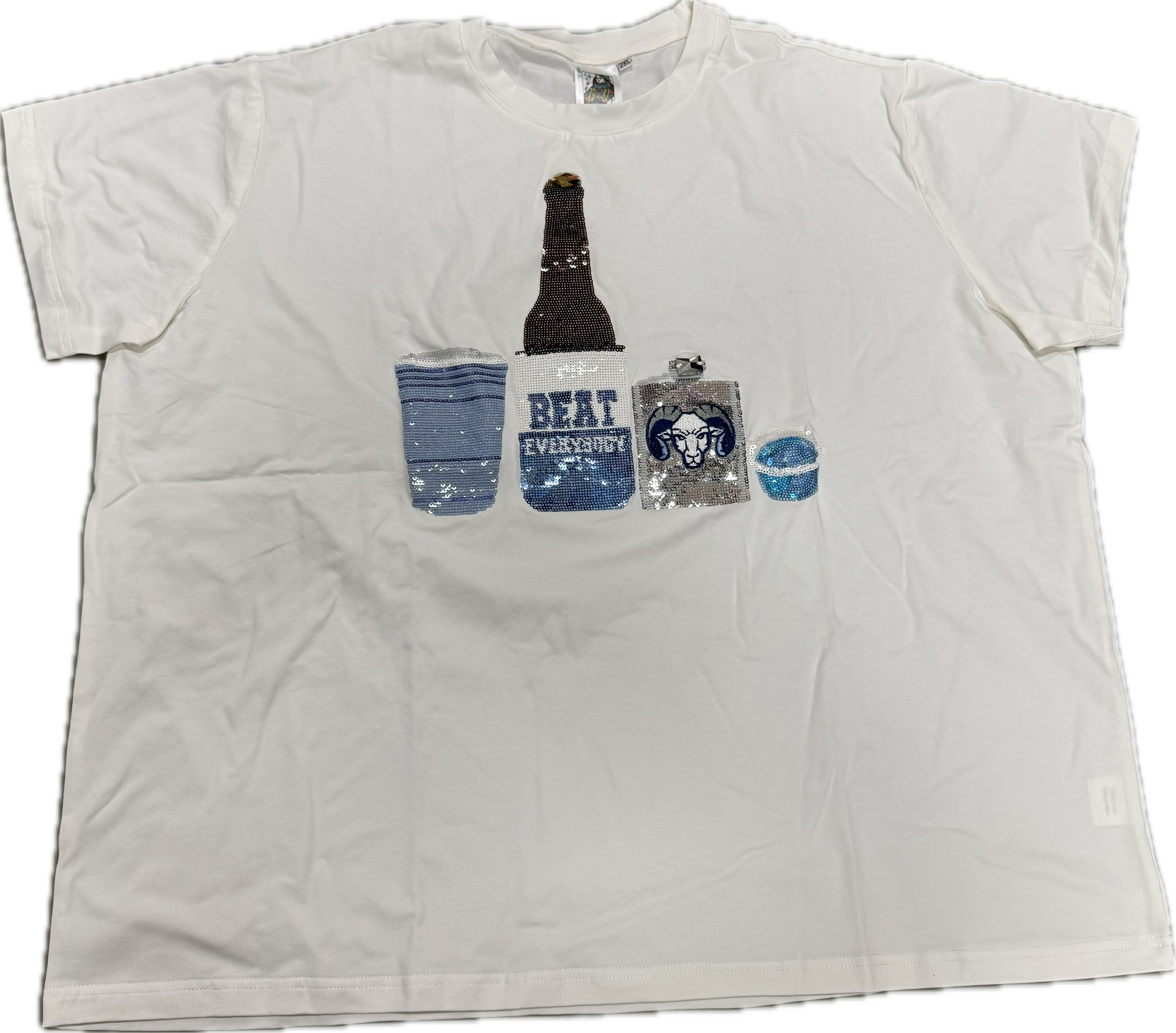 Light Blue Ram Drink Tee