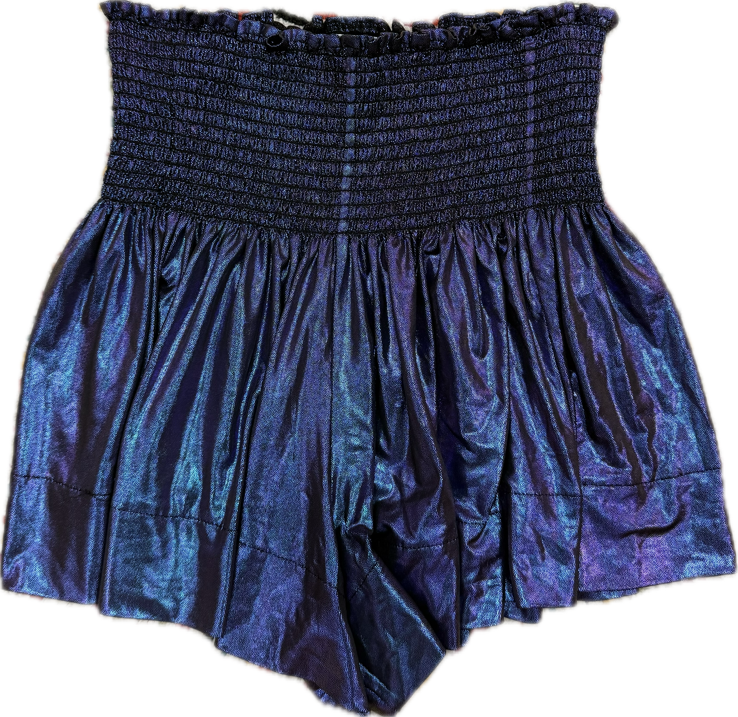 Purple Iridescent Pebble Swing Short