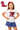 Kids Licensed Ole Miss Sequin Flower Tee