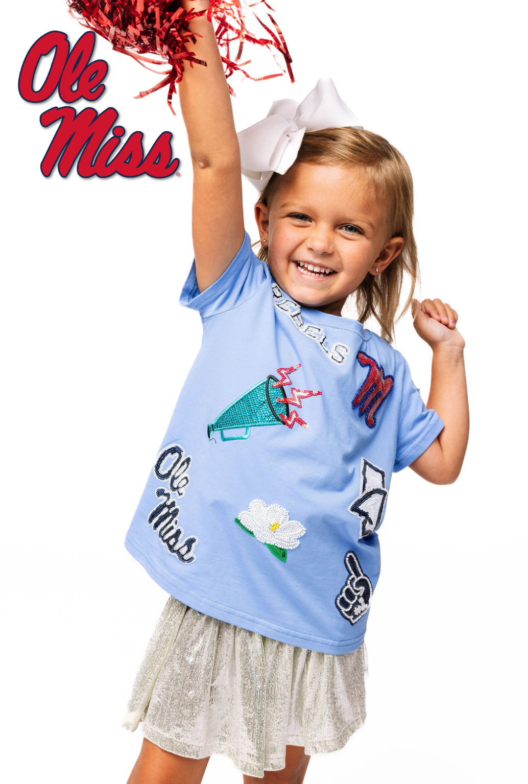 Licensed Kids Ole Miss Mini Icon Tee
