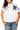 White USA Stripe Patch Stars Tee