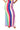 Rainbow Striped Knit Midi Skirt