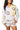 Licensed Striped Colorblock Smiley Button Down Top