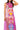 Purple Sheer Multi Crab Coverup Midi Dress