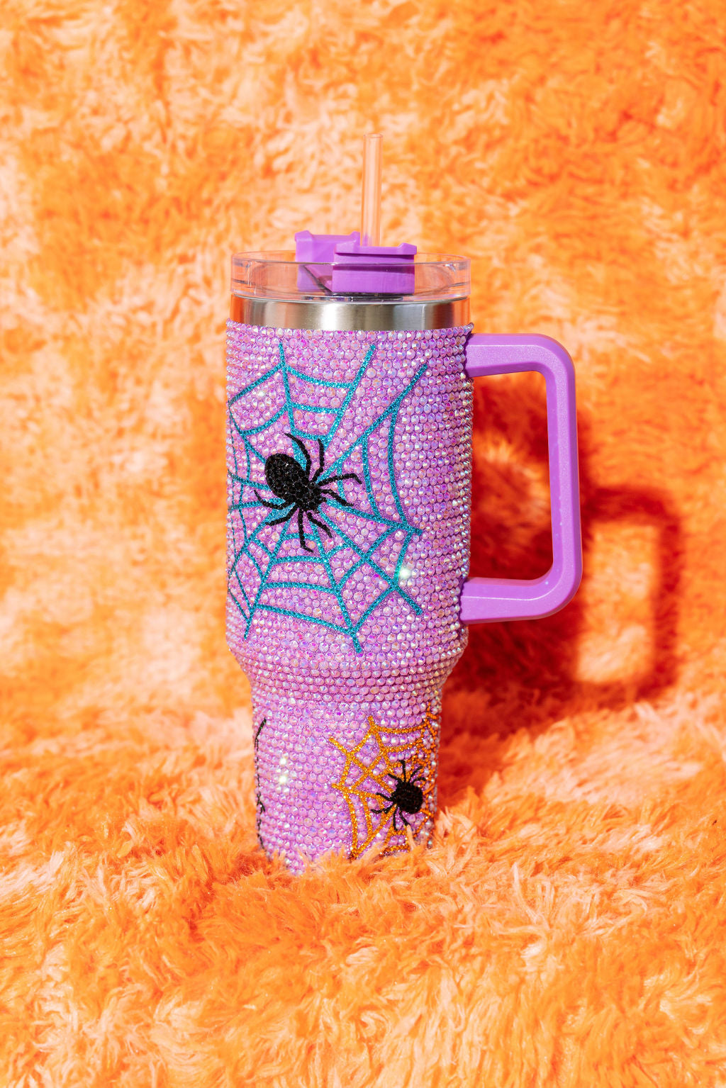 Lavender Spider Web Tumbler