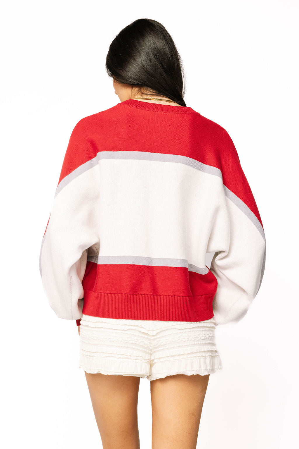 Licensed Sample - Alabama Colorblock Jewel Letter Sweater