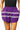 Sample - Purple, White, & Grey Skinny Stripe Shorts