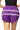 Sample - Purple, White, & Grey Skinny Stripe Shorts