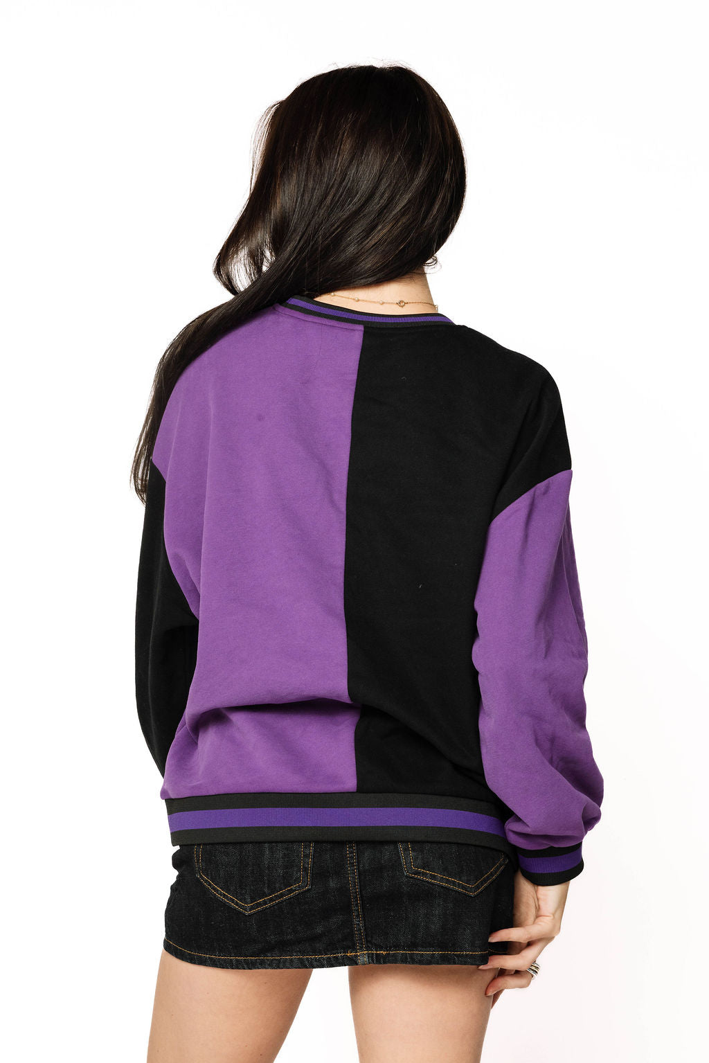 Licensed Sample - LSU Black Colorblock Sweatshirt