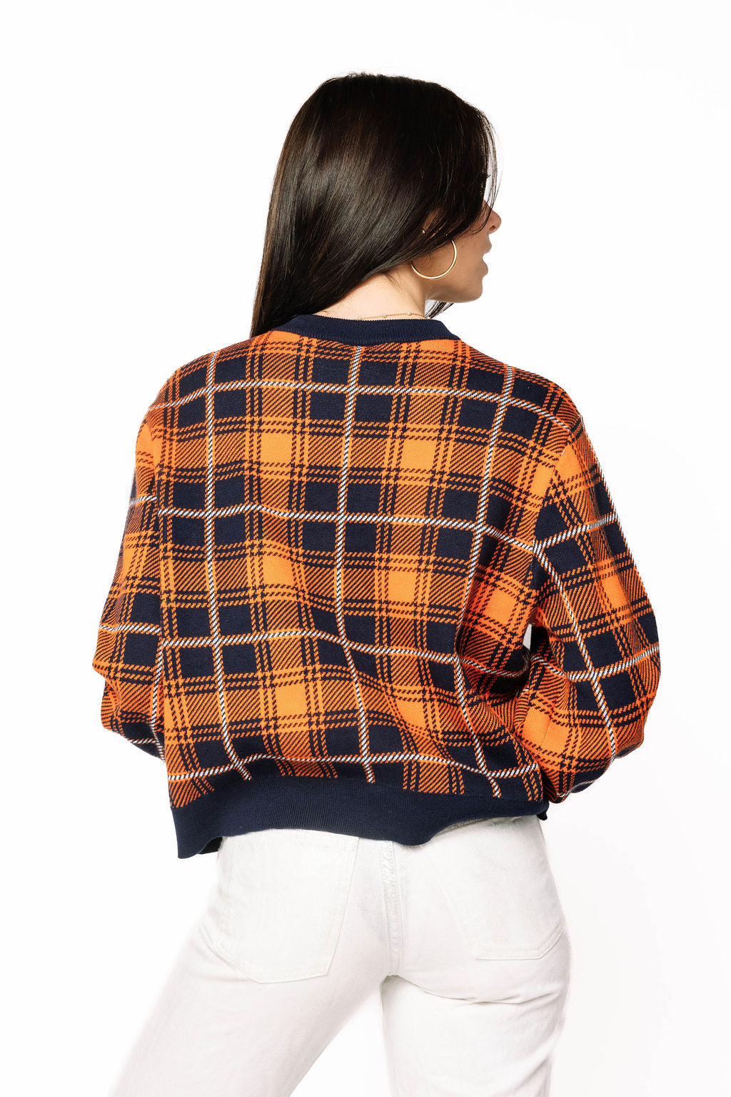 Licensed Sample - Auburn Plaid Mascot Sweater